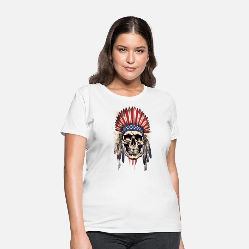 Skull Indian Chief Native American USA