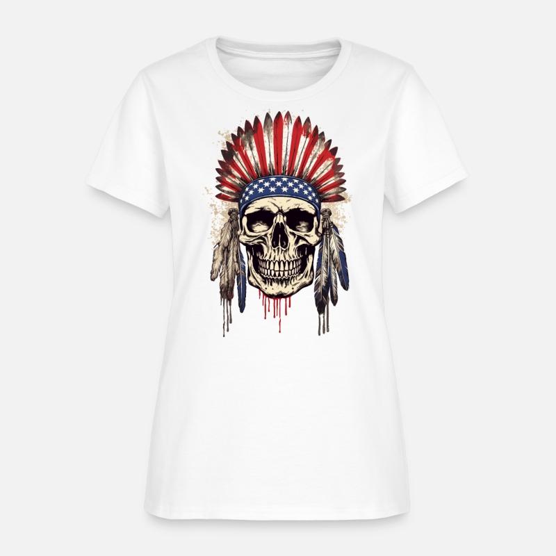 Skull Indian Chief Native American USA
