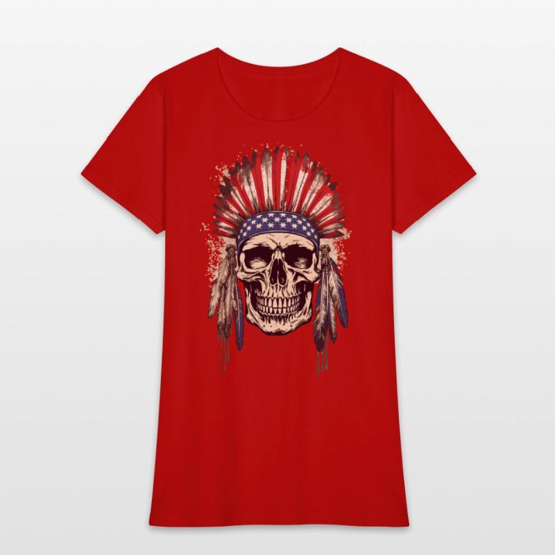 Skull Indian Chief Native American USA