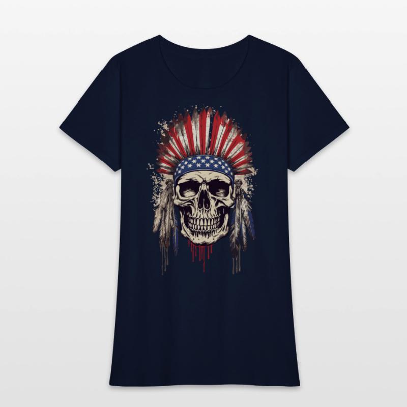 Skull Indian Chief Native American USA