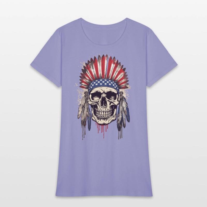 Skull Indian Chief Native American USA