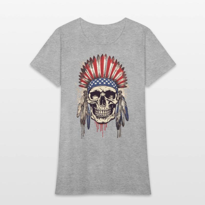 Skull Indian Chief Native American USA