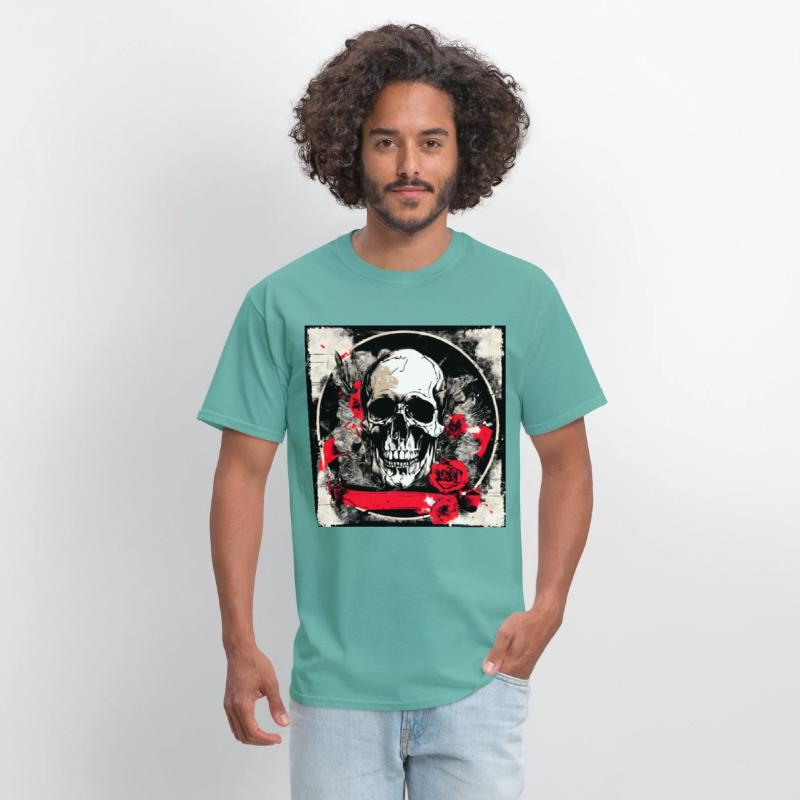 Skull Tattoo Heavy Metal Biker