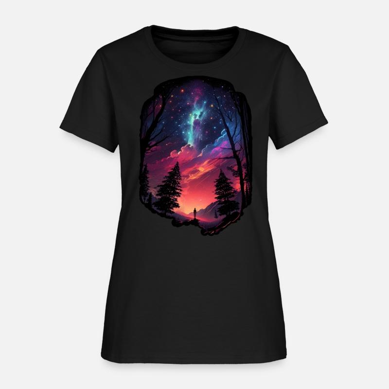 Sky at night Surreal stars galaxy nature clouds