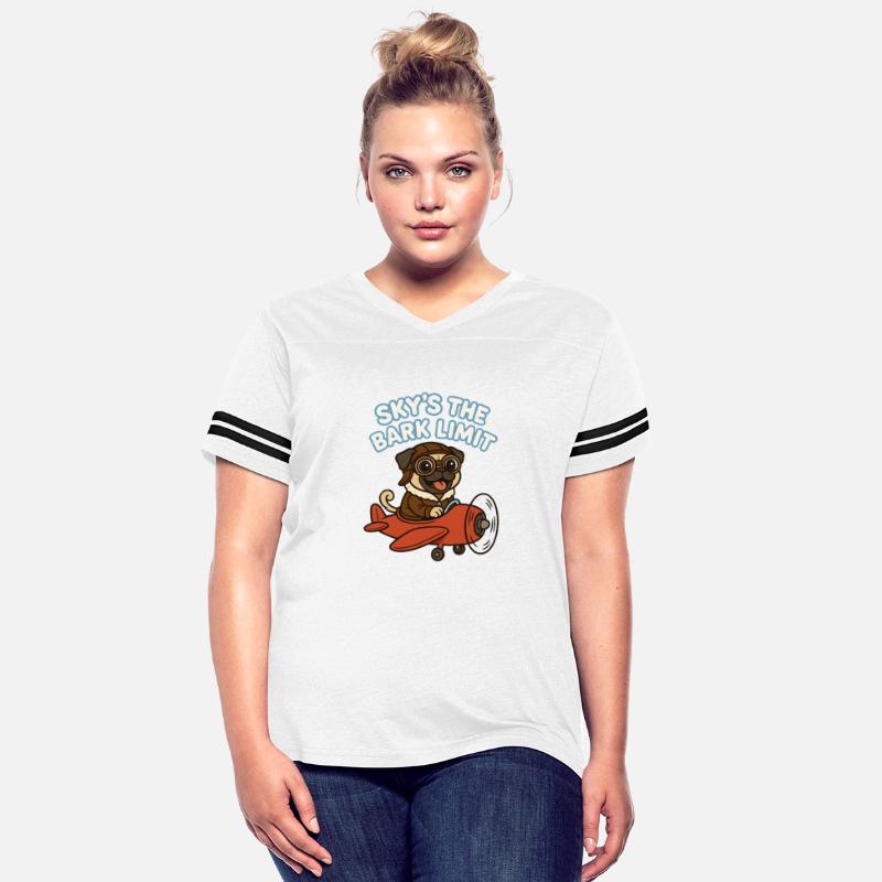 Sky s the Bark Limit Cute Aviator Pug Flying