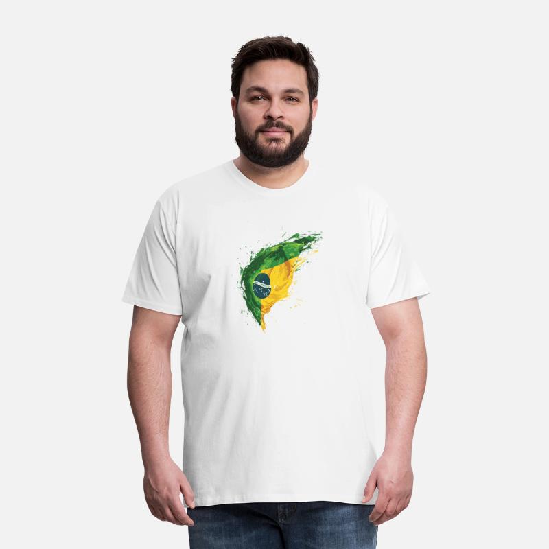 Small Brazil flag in the style of minimalist illus