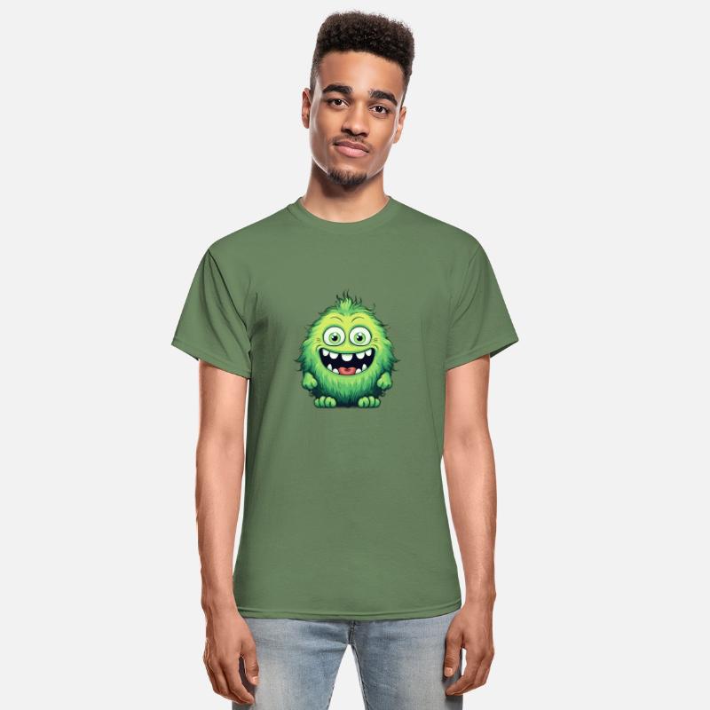 Smiling Cute Green Monster
