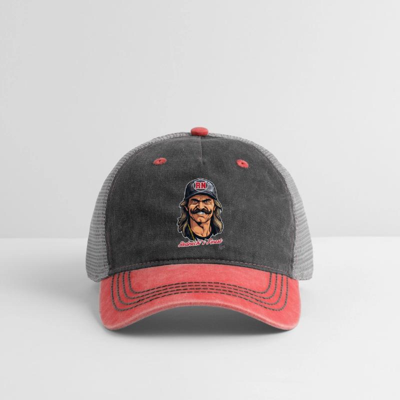 Smiling man with mustache and RN cap