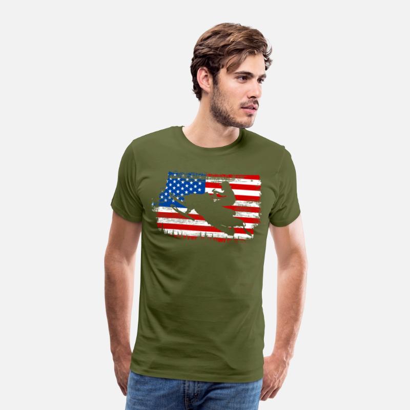 Snowmobile Racing American Flag Snowmobiling Love