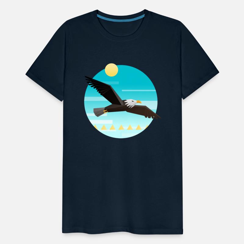 Soaring Eagle Polygonal Design