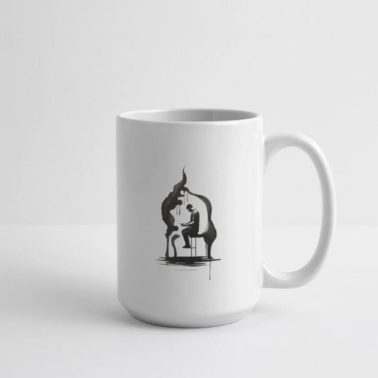 Solitary Reflection Ink Art