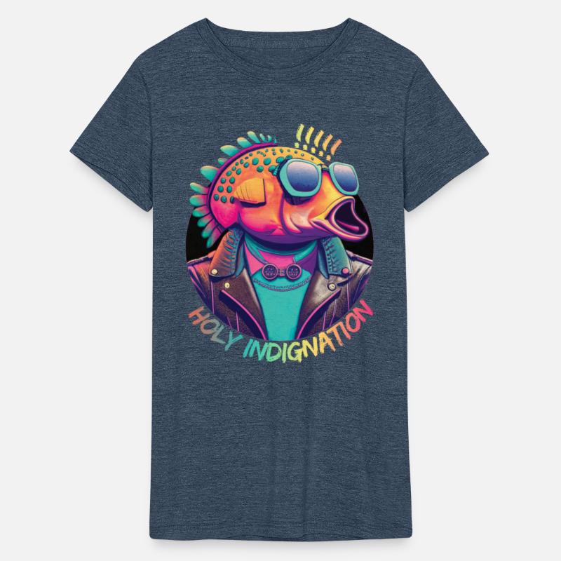 Spotted pink and orange fish in sunglasses