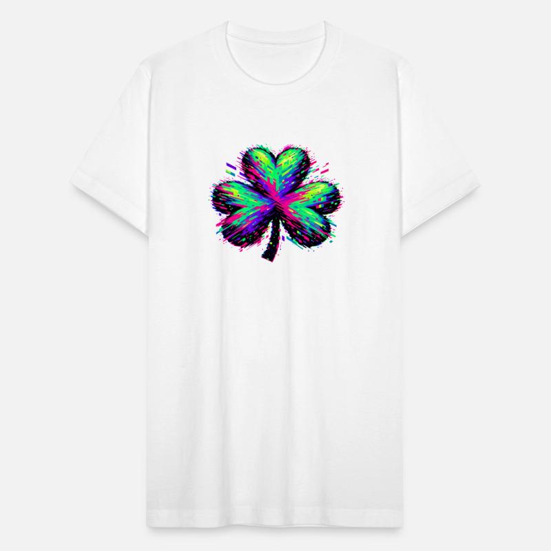St Patricks Day Glitched Shamrock