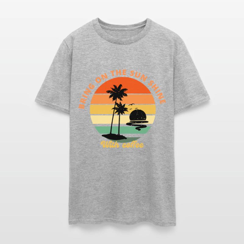 Sun shine with coffee time new t shirt
