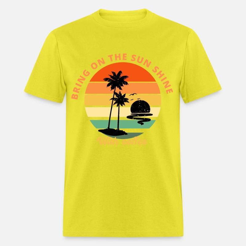 Sun shine with coffee time new t shirt