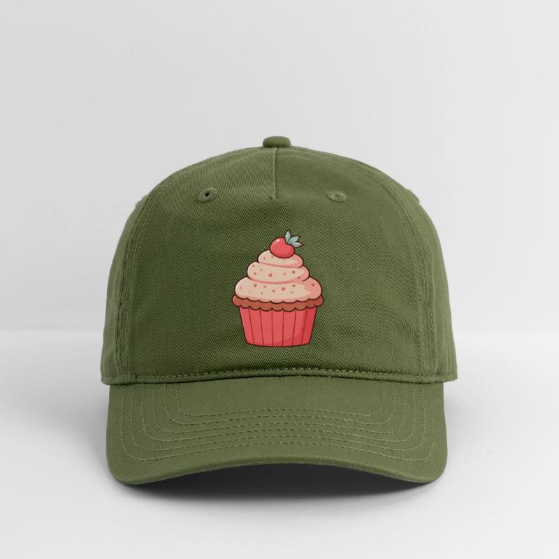 Sweet Strawberry Cupcake Illustration