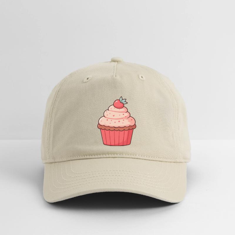 Sweet Strawberry Cupcake Illustration