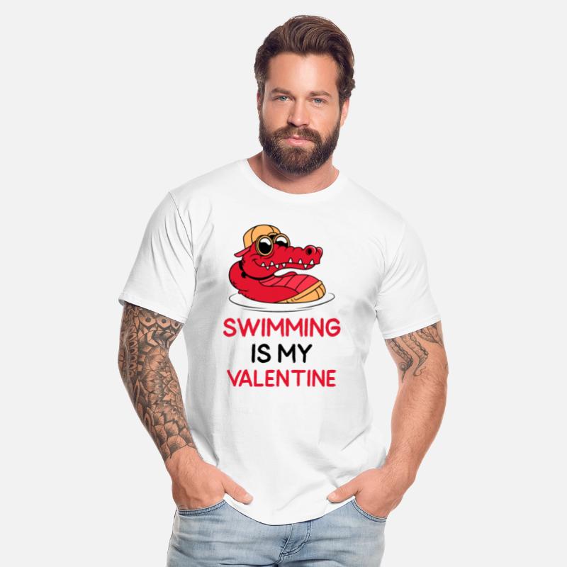 Swimming Is My Valentine - Crocodile In Water