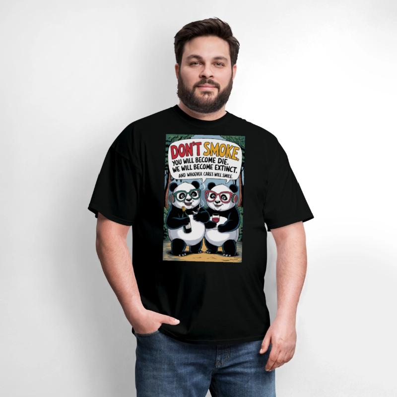 T-shirt 2 Two pandas are standing drunk