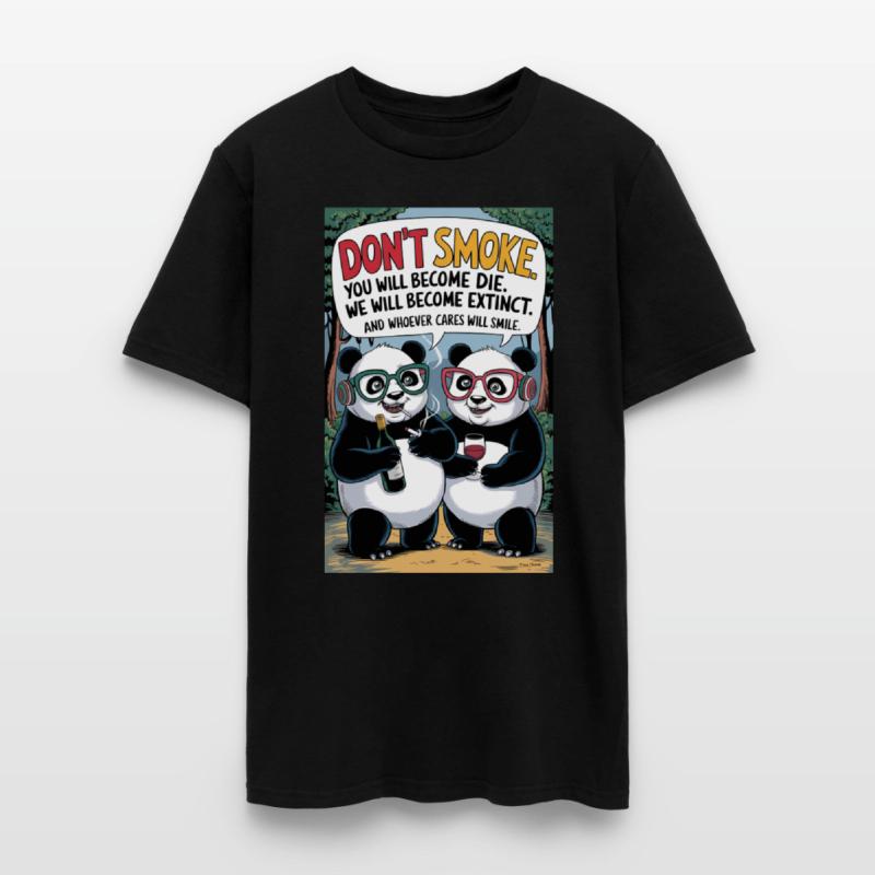 T-shirt 2 Two pandas are standing drunk