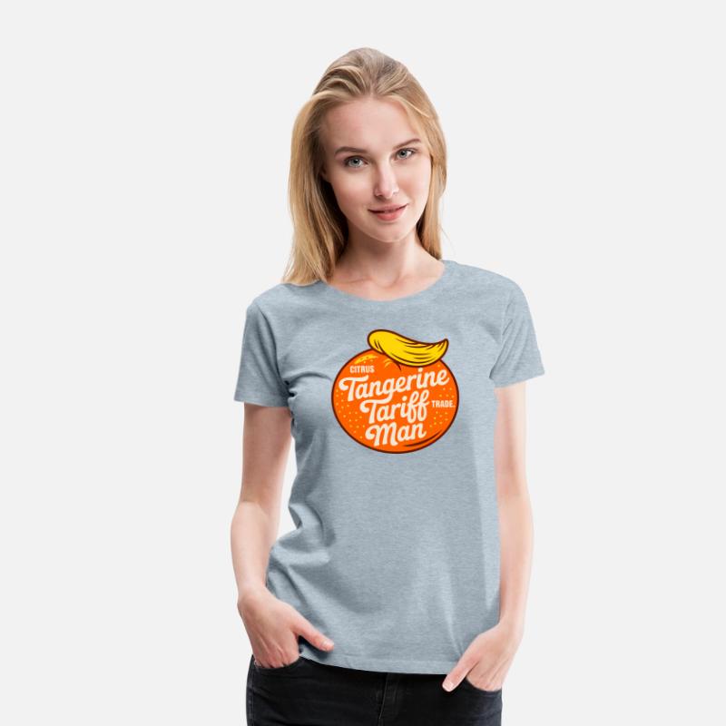 Tangerine Tariff Man Citrus Trade Retro Political