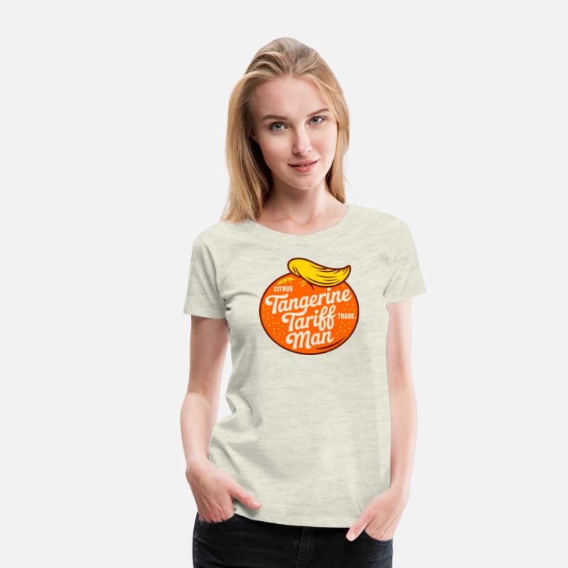 Tangerine Tariff Man Citrus Trade Retro Political