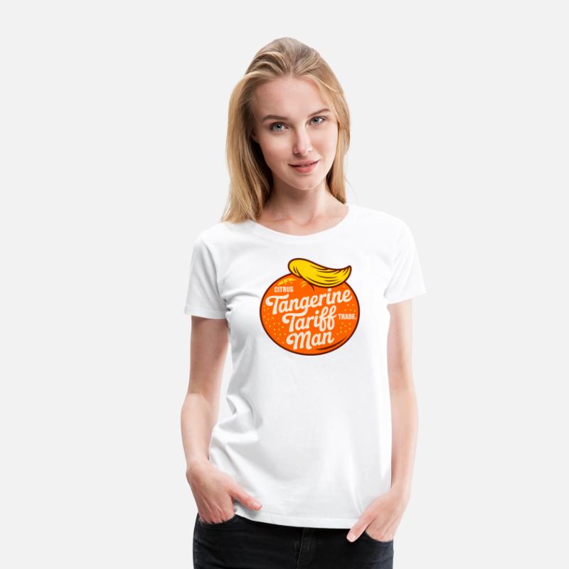 Tangerine Tariff Man Citrus Trade Retro Political