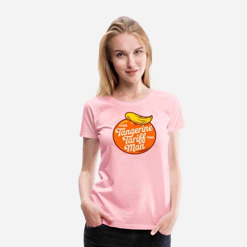 Tangerine Tariff Man Citrus Trade Retro Political