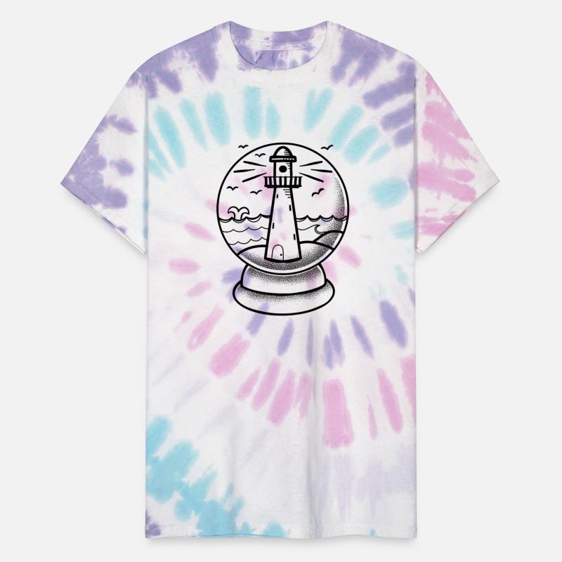 Tattoo style Lighthouse Snow globe