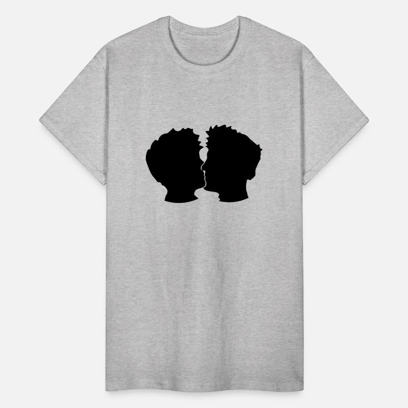 team kissing smooching gay in love 2 friends broth