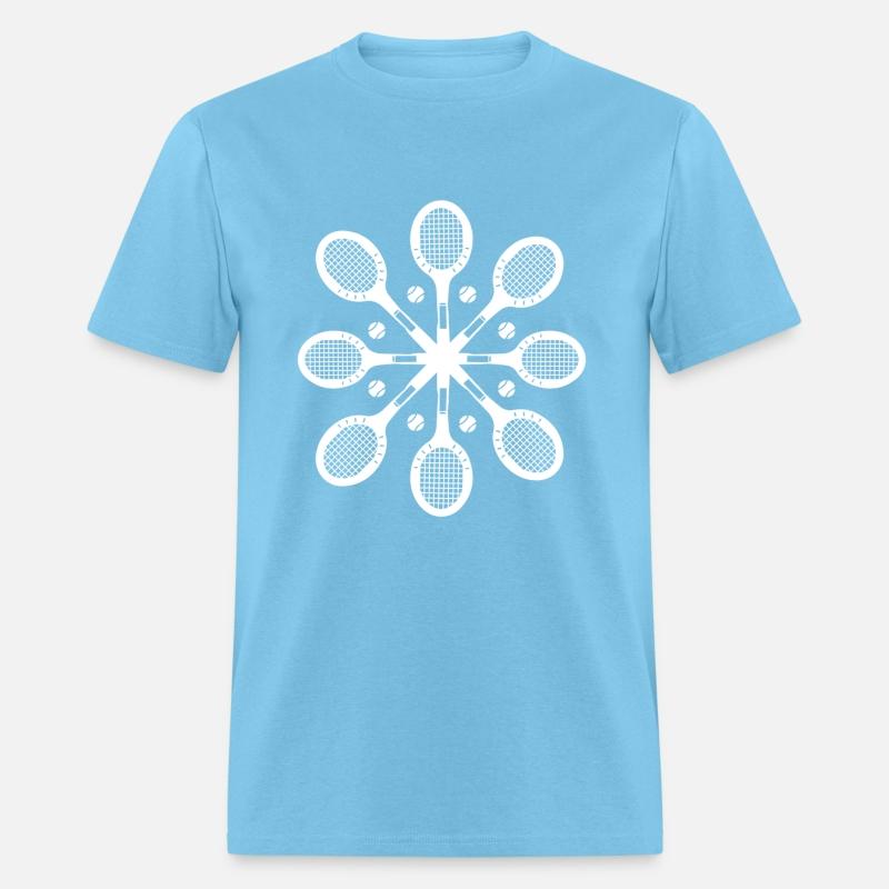 Tennis Christmas Snowflake Pattern