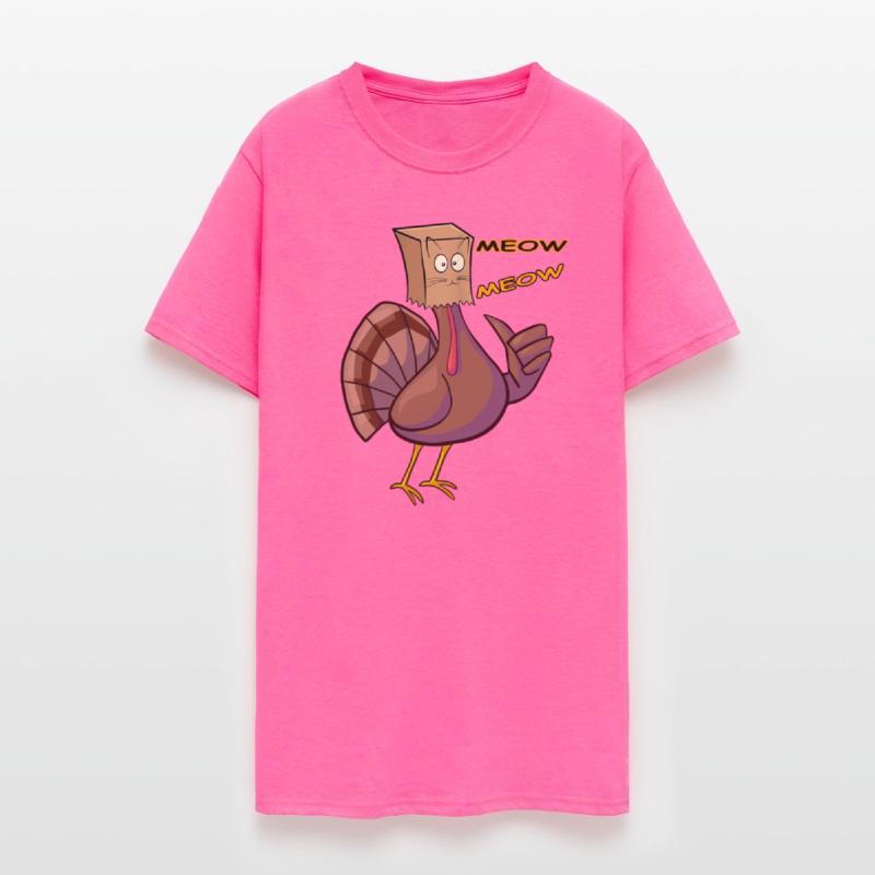 Thanksgiving Funny Turkey Fake Cat Retro Meow