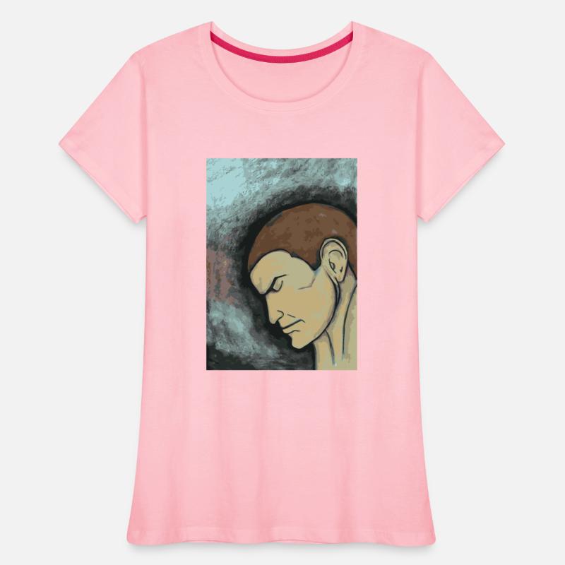 Thinking man painting