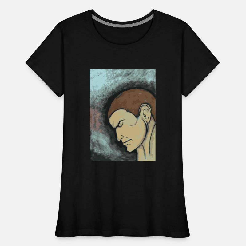 Thinking man painting