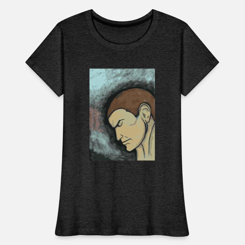 Thinking man painting