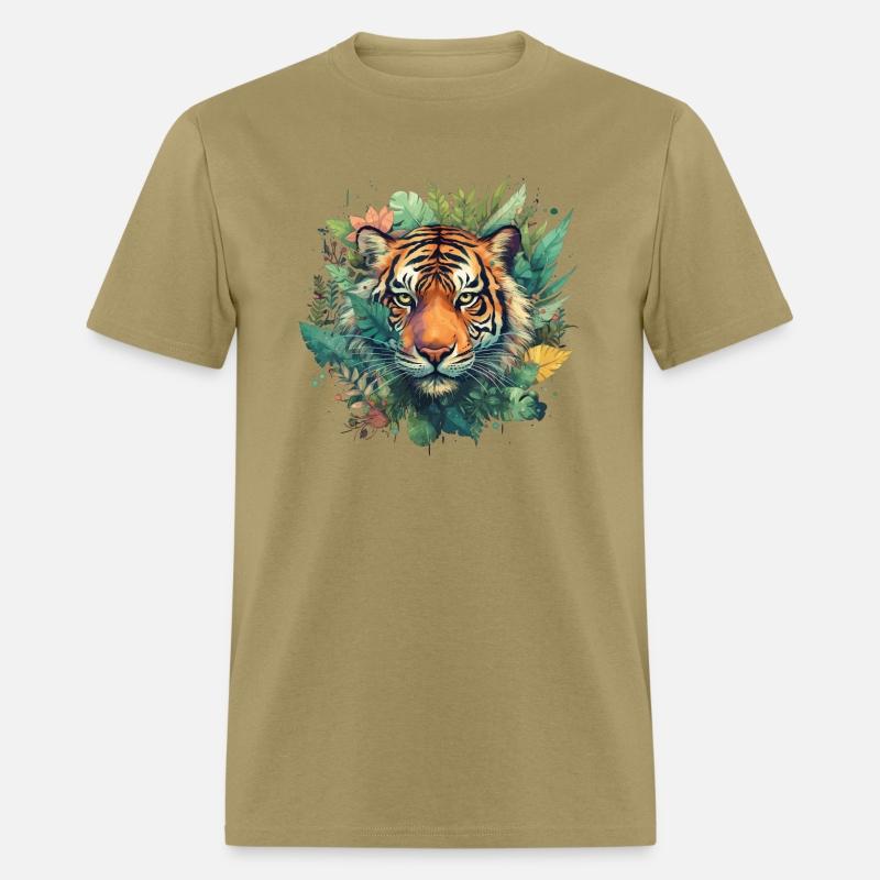 Tiger Head With A SplasH Of Color