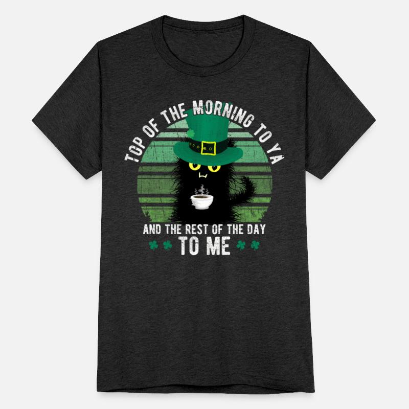 Top Of The Morning Coffee Cup Cat St. Patrick's