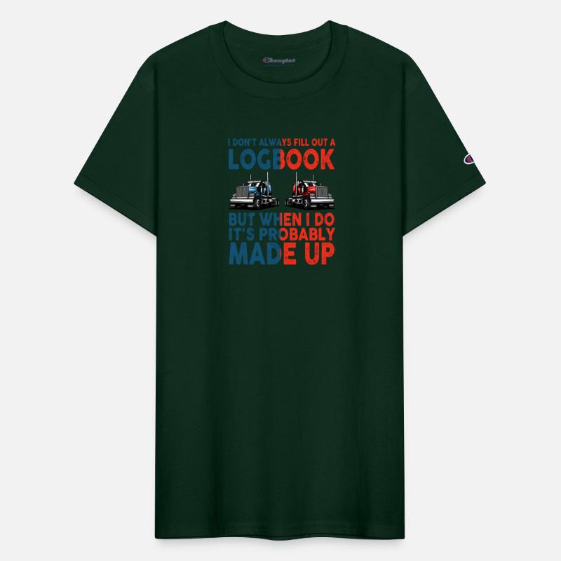 Trailer Truck Made Up Logbook Driving Trucker