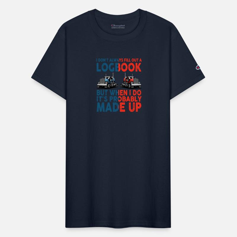 Trailer Truck Made Up Logbook Driving Trucker