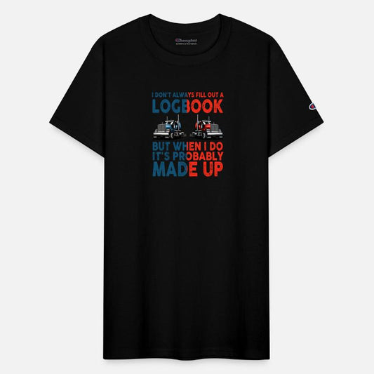 Trailer Truck Made Up Logbook Driving Trucker