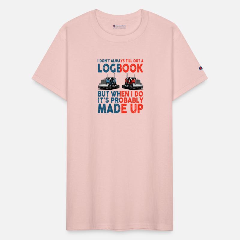 Trailer Truck Made Up Logbook Driving Trucker