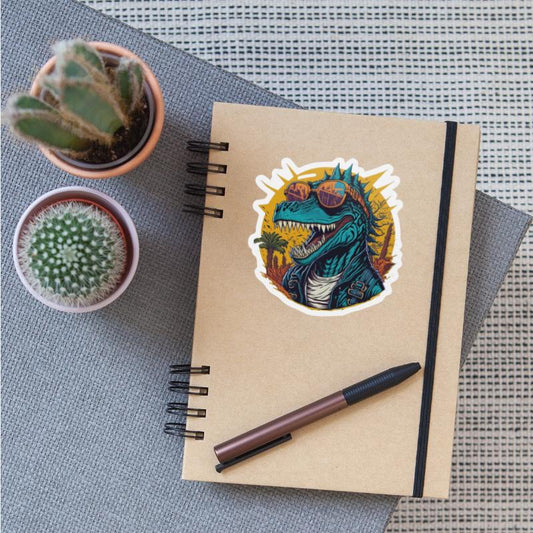 Trendy Dinosaur in Streetwear Art