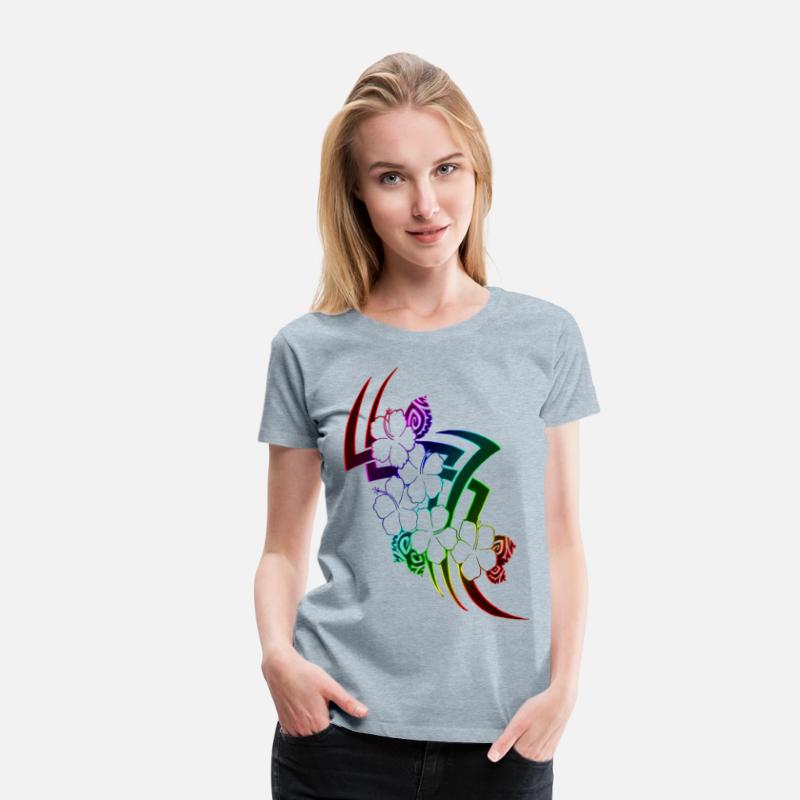 tribal hawaiian flower design