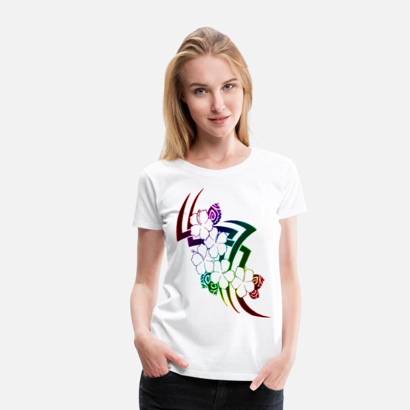 tribal hawaiian flower design