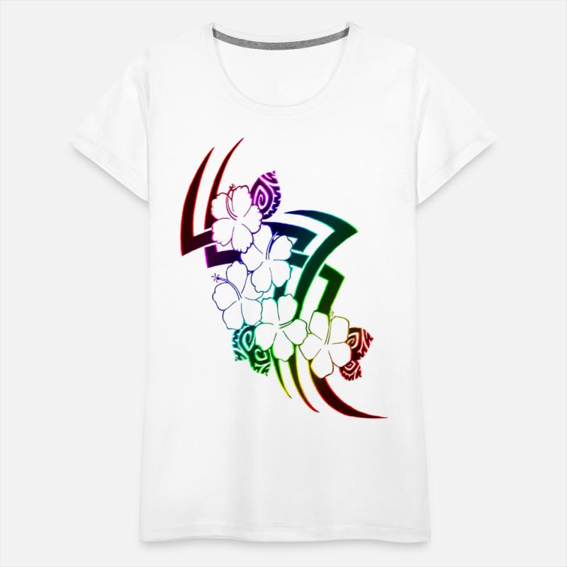 tribal hawaiian flower design