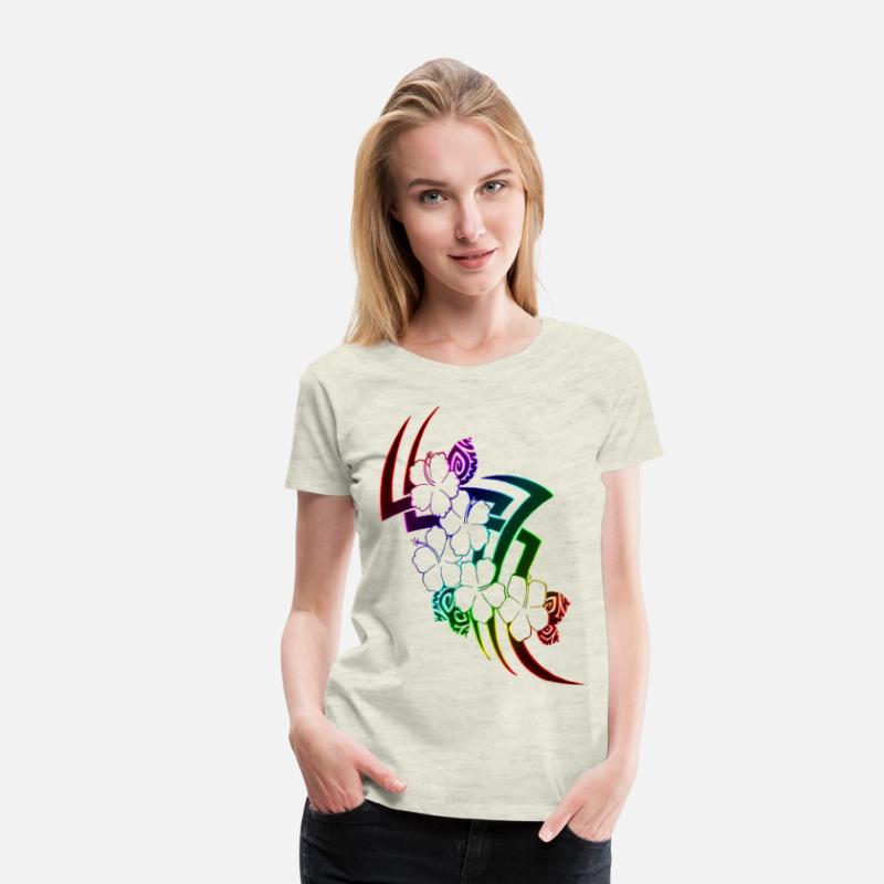 tribal hawaiian flower design