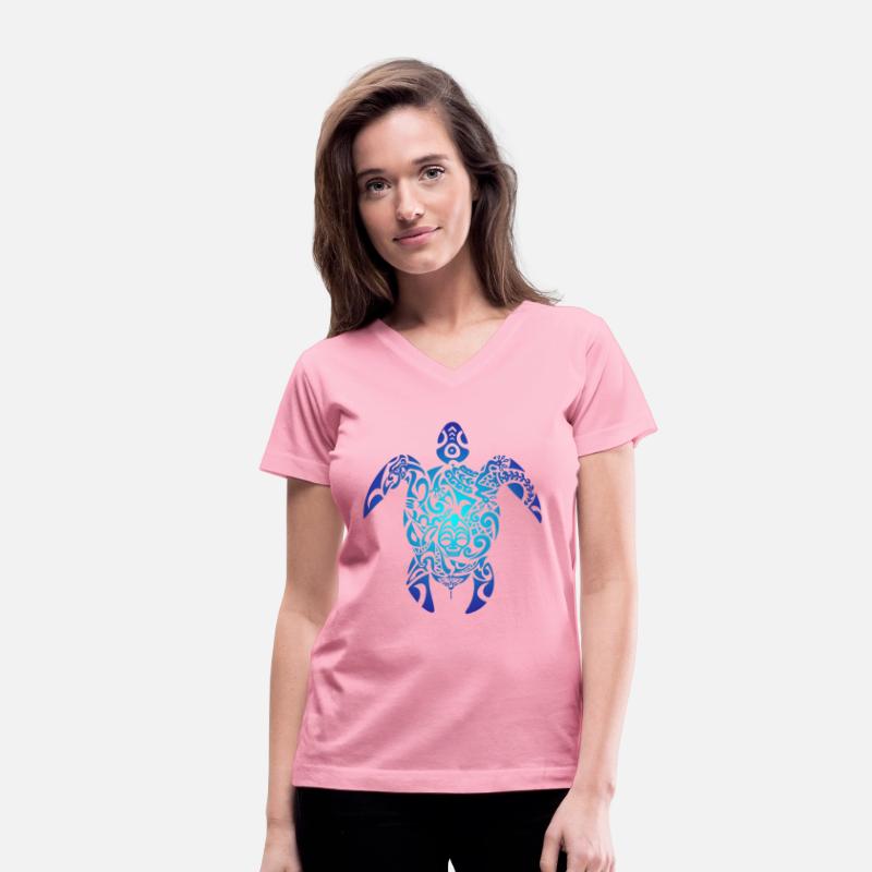 Tribal Sea Turtle Ocean Blue Hawaii Polynesian