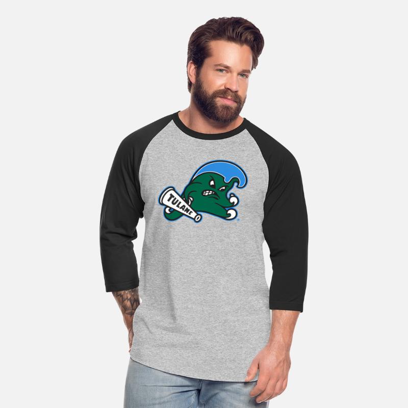 Tulane Green Wave Left Chest Icon Black