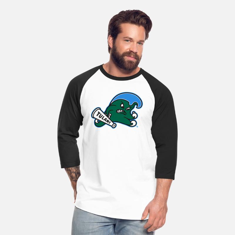 Tulane Green Wave Left Chest Icon Black
