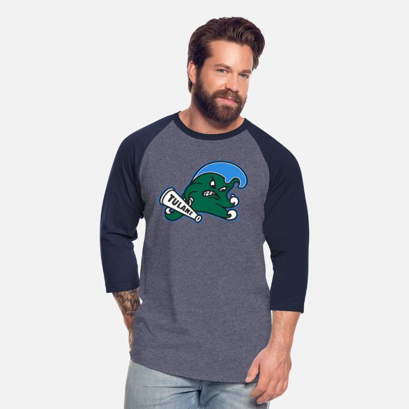 Tulane Green Wave Left Chest Icon Black